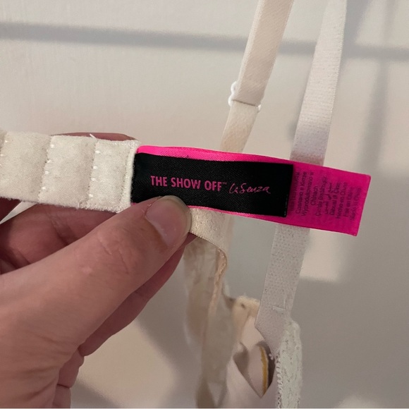 La Senza The Show Off Push Up Bra w Lace Overlay 32C White - Picture 5 of 13